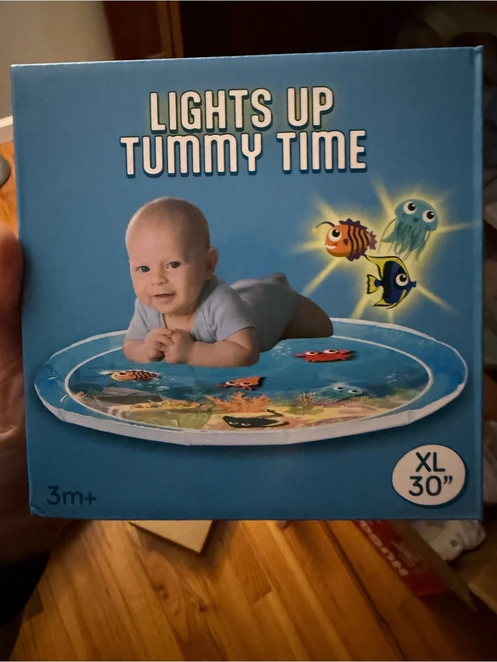 Lights Up Tummy Time Play Mat - Blue